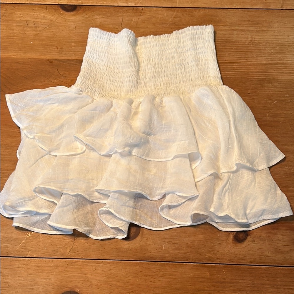 White Ruffled Skirt